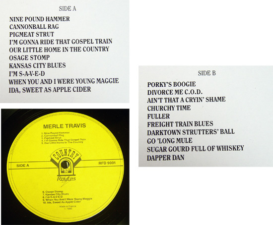 Merle Travis - The Radio Shows 1945-1946 - LP/40s,カントリー,Nine Pound Hammer,Pigmeat Strut,Osage Stomp,Porky's Boogie,Dapper Dan_画像2