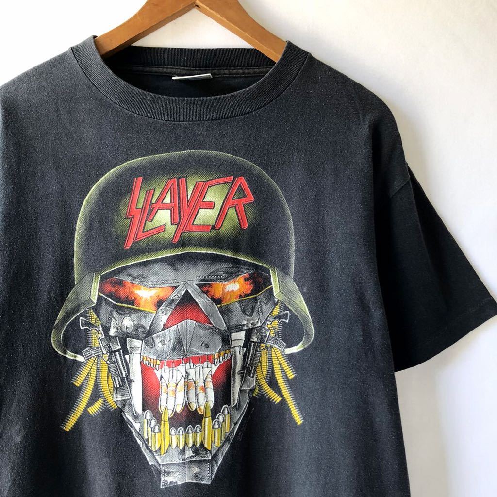 期間限定】 希少柄 Slayer 90s vintage バンドTシャツ 長袖 スレイヤー 
