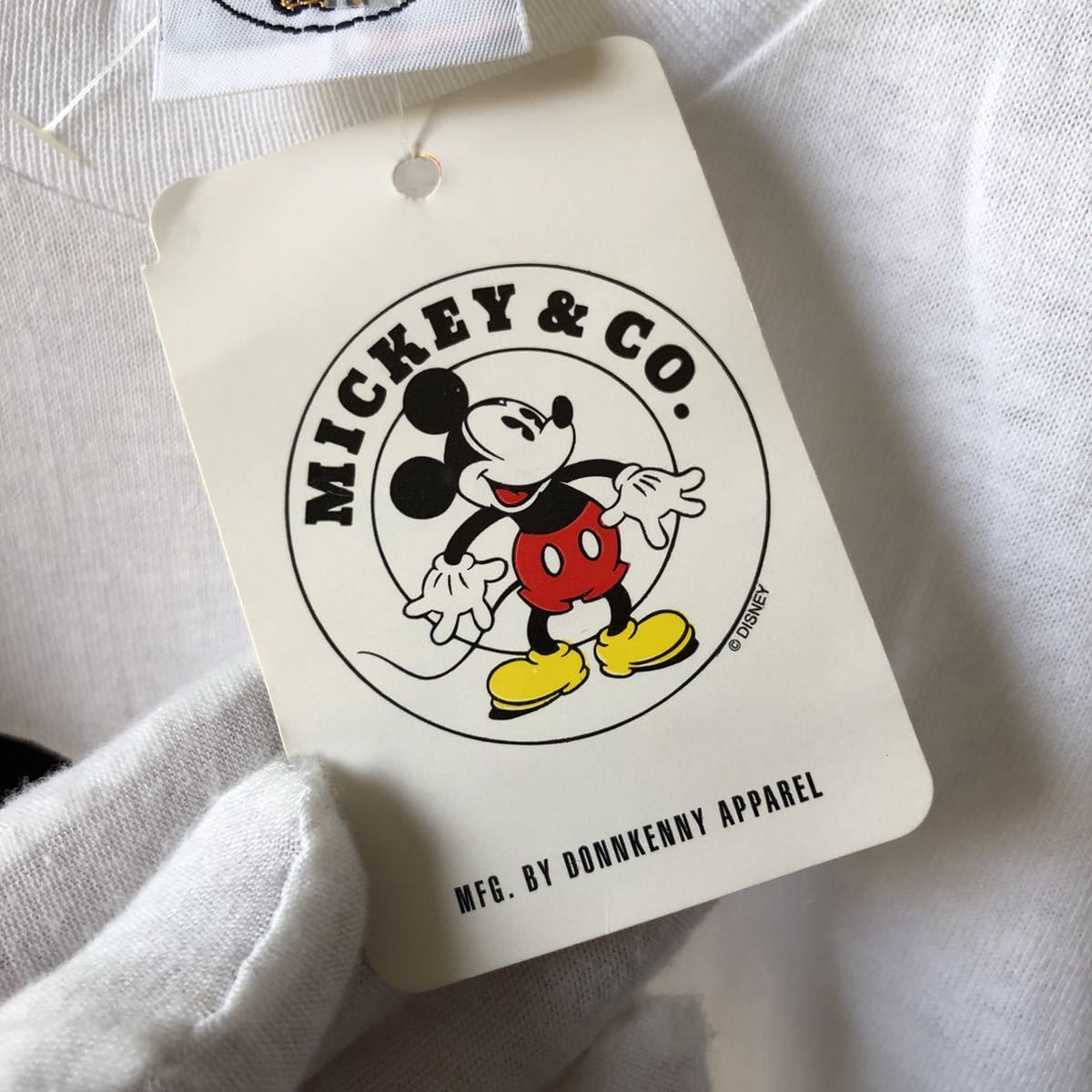 青パン! NOS! 90s MICKEY MOUSE Tシャツ L USA製 ビンテージ 90年代 ミッキーマウス ミッキー Disney ディズニー オリジナル ヴィンテージ_画像4