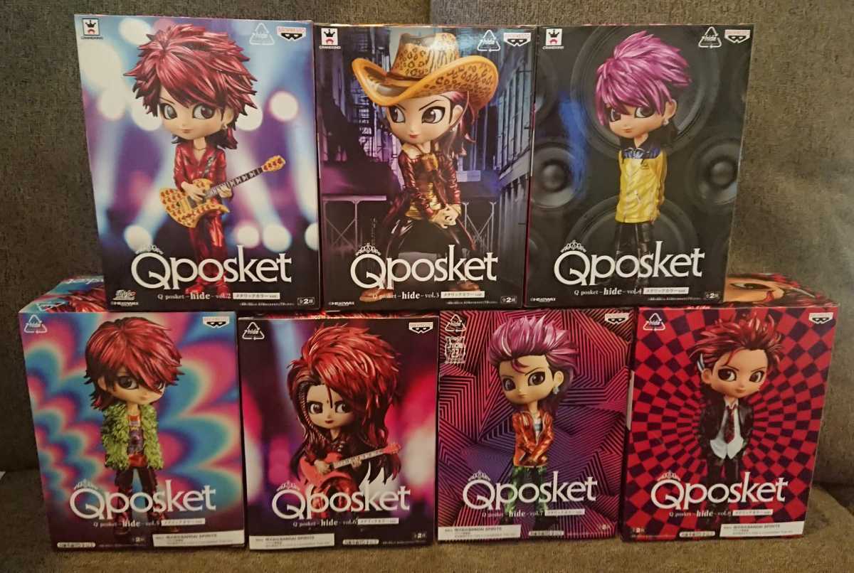 【在庫2セット】hide qposket メタリックカラーver 7種セット レアカラー vol.2 vol.3 vol.4 vol.5 vol.6 vol.7 vol.8_画像2