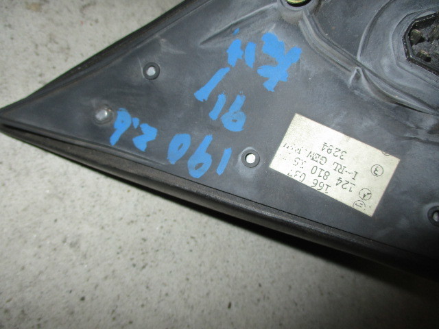 # Benz W201 190E door mirror left used 1248101516 parts taking equipped door mirror sako plate sako panel side marker lens W124 #