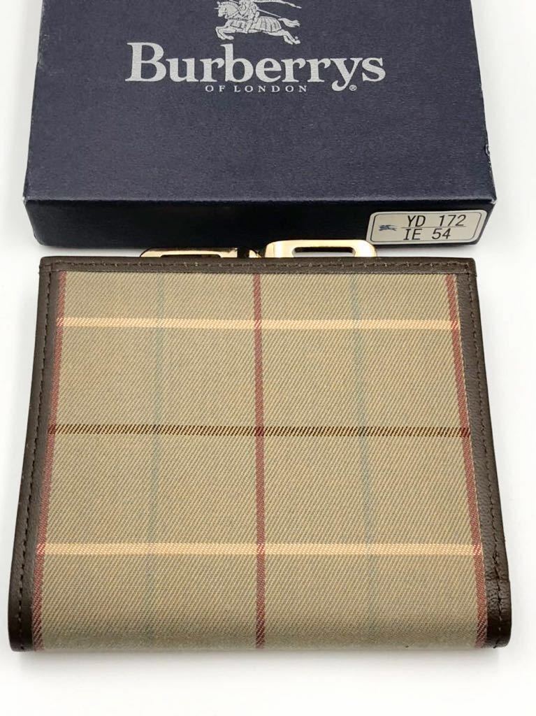 バーバリー 二つ折り財布 ダークブラウン 小銭入れ付き 未使用品 BURBERRY メンズ レディース カードケース コインケース_画像3