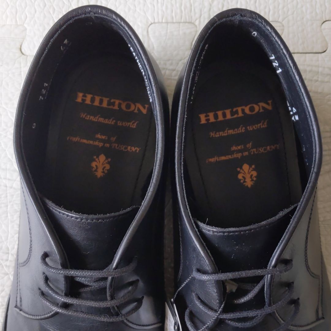 新品 未使用 タグ付 HILTON ヒルトン チャッカブーツ 26.5cm 外羽根式 ビジネスシューズ 定価24,200円(税込)