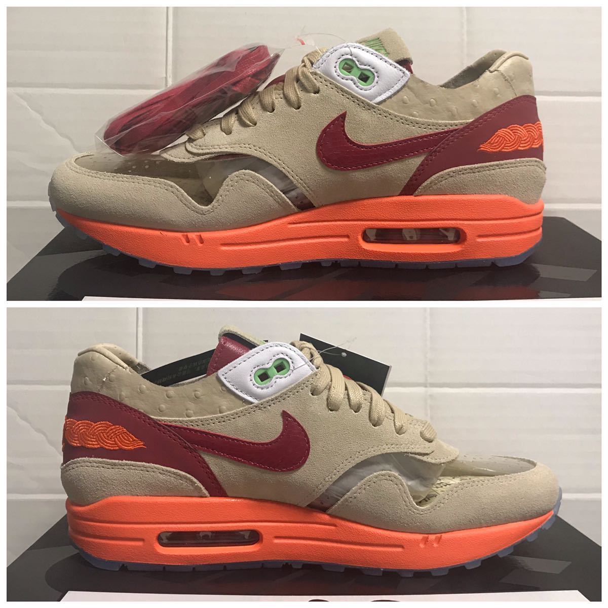 送料無料 国内正規品 SNKRS購入 CLOT クロット NIKE ナイキ AIR MAX1 エア マックス ワン KISS OF DEATH キス オブ デス シューズ 26.5_画像2