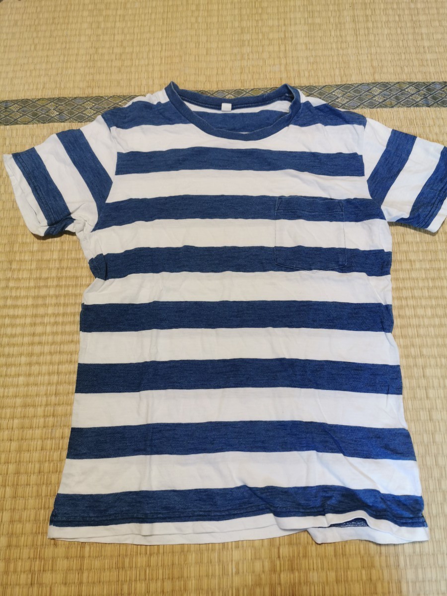 Paypayフリマ Uniqlo ユニクロ インディゴ ボーダーtシャツ Paypayフリマ Uniqlo ユニクロ インディゴ ボーダーtシャツ