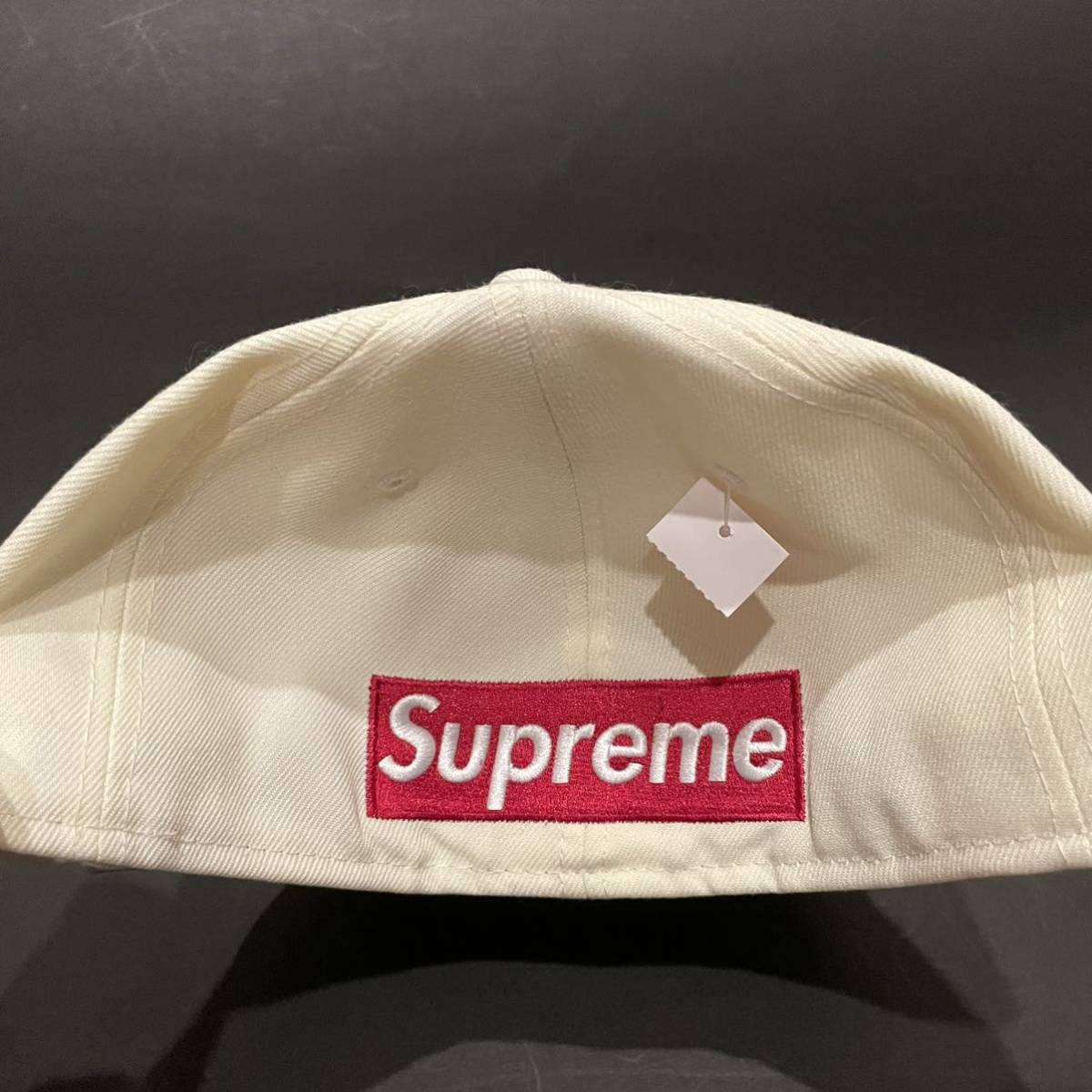 ★国内正規品 7 5/8★ Supreme 21SS Reverse Box Logo New Era White 60.6cm シュプリーム ニューエラ ホワイト 白 キャップ 帽子_画像4