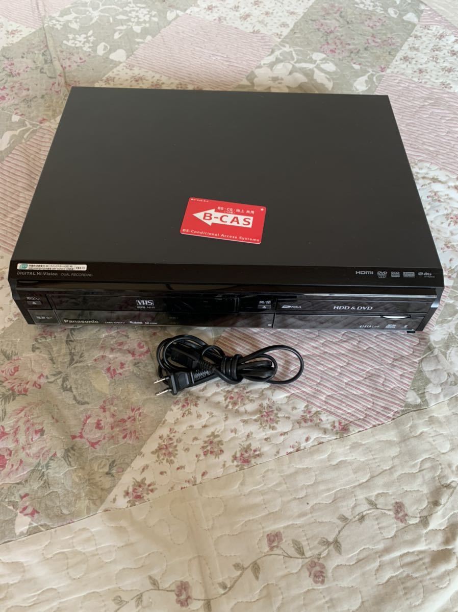 完動品 Panasonic HDD搭載VHS一体型 DVDレコーダー:DMR-XW41V 2番組W録画_画像6