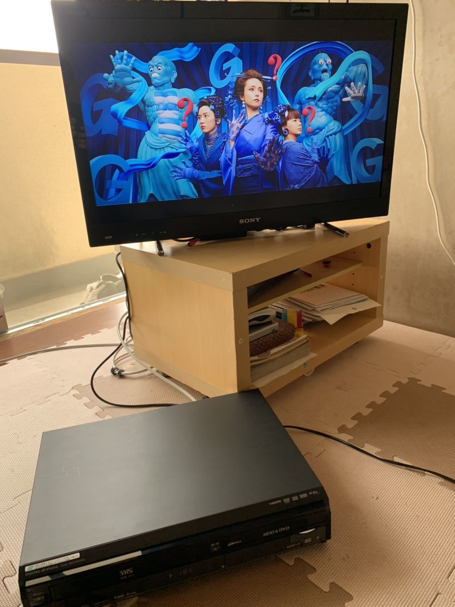 完動品 Panasonic HDD搭載VHS一体型 DVDレコーダー:DMR-XW41V 2番組W録画_画像1