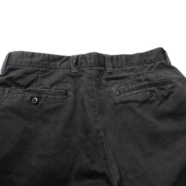 90's 00's ギャップ GAP 2タック コットン チノパンツ 黒 (35/30) ブラック リラックスフィット 90年代 00年代 旧タグ オールド チノパン_画像4