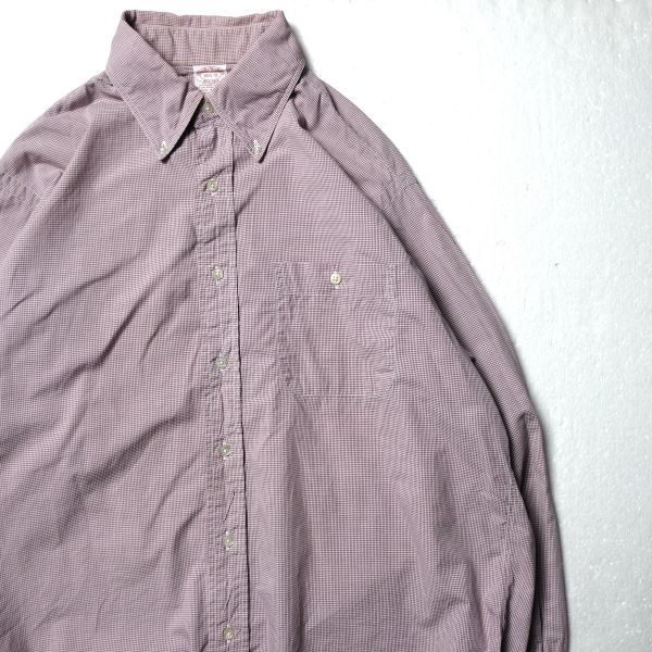 魅力的な価格 黒×白 (L) コットンシャツ ボタンダウン ギンガム