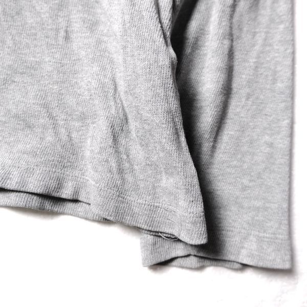 00's オールドネイビー チェストボーダー コットン Tシャツ 長袖 (XL) 灰×紺×赤 リブ無し ロンT 00年代 旧タグ オールド ギャップ 2002年_画像6