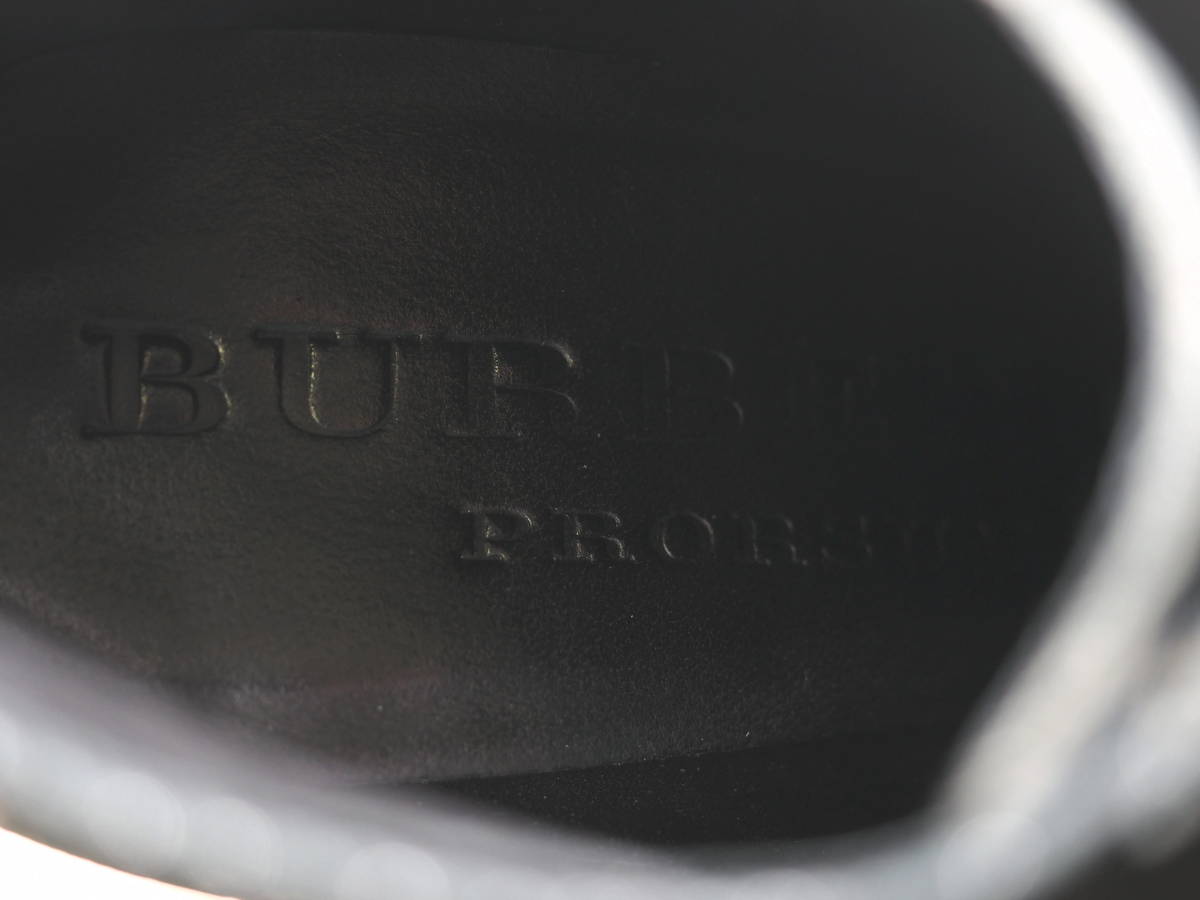  прекрасный товар BURBERRY PRORSUM Burberry p low Sam женский 12AW wing chip каблук ботиночки 35.5 чёрный Italy производства 