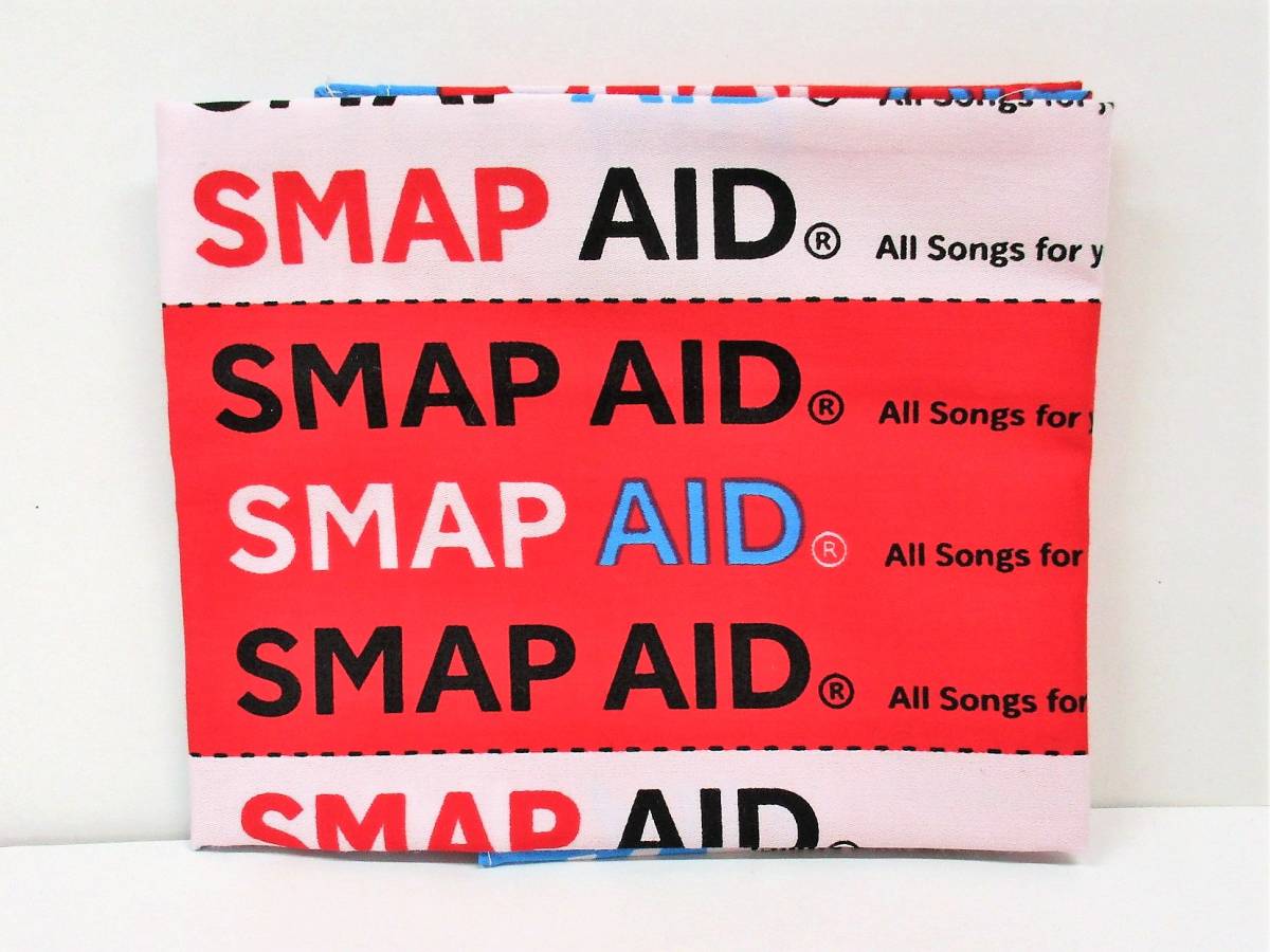 SMAP SMAP "SMAP AID" платок (бандана) красный [использовал]