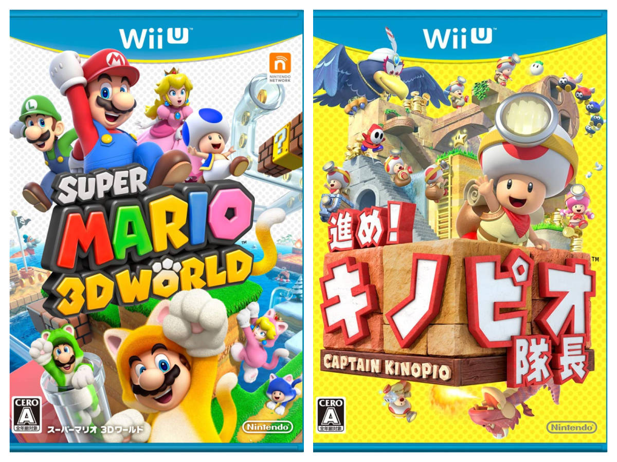 ヤフオク 動作品 即納 Wii U ３dアクションゲーム２作セッ