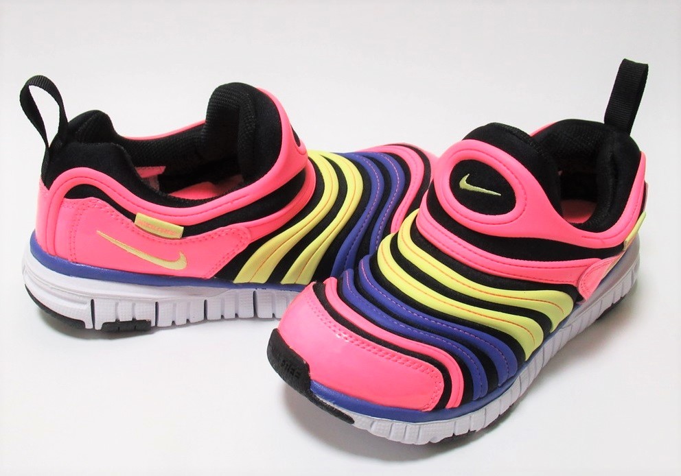 Nike Dynamo Free PS PS Pink Multicolor 20 см Nike Dynamo Free Kids Slippon Athletic Shoes Black 343738-025