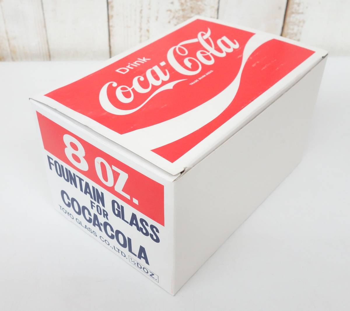 レトロコレクション　当時物＊コカコーラ 　Coca-Cola＊8OZ FOUNTAIN GLASS 　ファウンテングラス ＊1/2DOS 　6個セット＊ 東洋ガラス製　_画像9