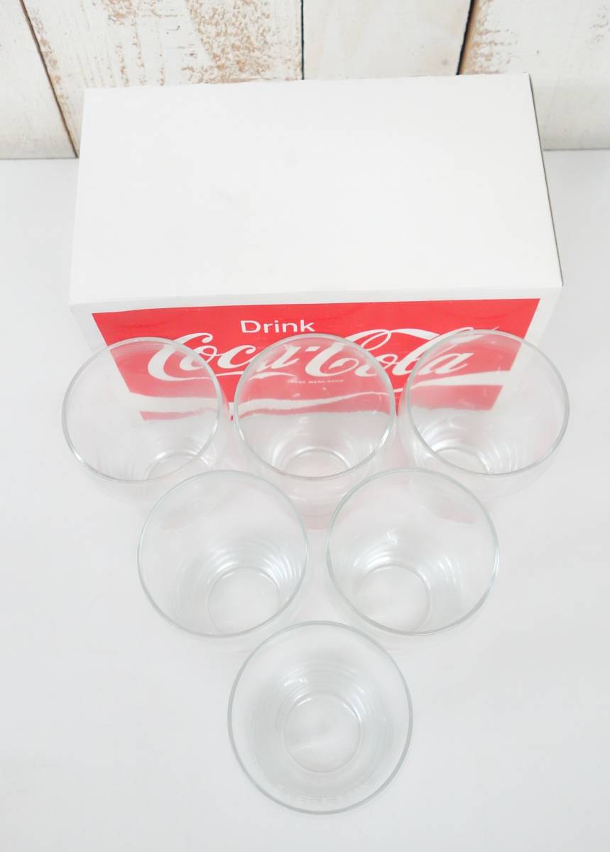 レトロコレクション　当時物　＊コカコーラ 　Coca-Cola＊8OZ FOUNTAIN GLASS ファウンテングラス ＊1/2DOS 　6個セット＊ 東洋ガラス製　_画像6