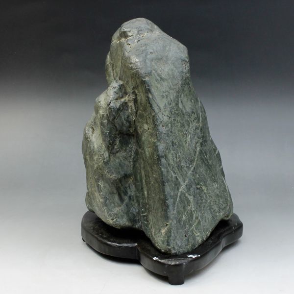C-519 鑑賞石 盆石 重量18.5キロ 高さ29センチ 庭石 水石 原石 鉱物 鉱石 蔵出 古玩