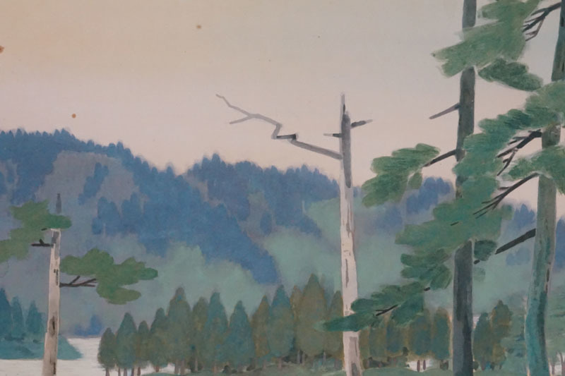 特価安い】 ヤフオク! - 日展作家 湖畔図掛軸 日本画 四... actualizate.ar