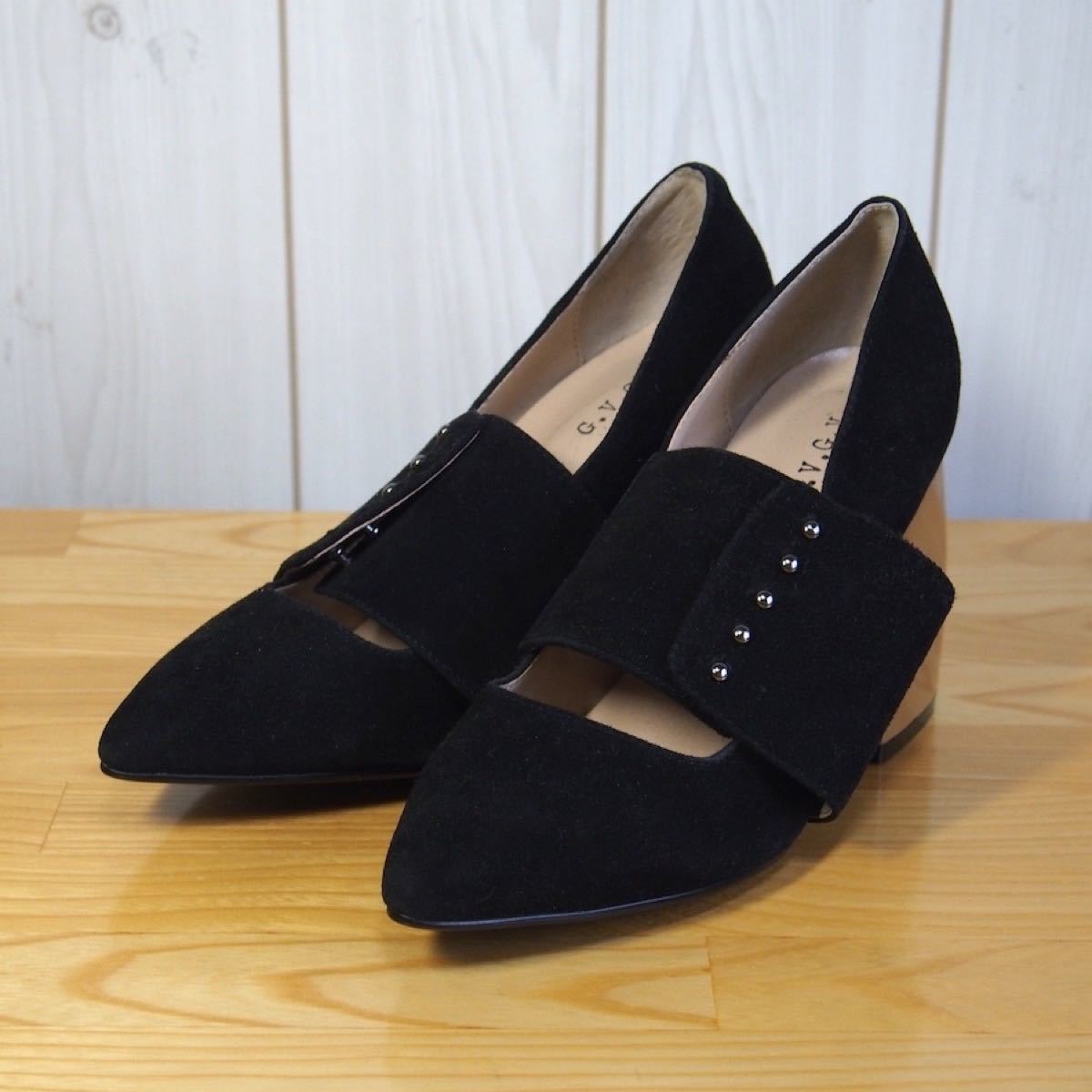 G.V.G.V. CHUNKY HEEL STRAP PUMPS★ジーヴィジーヴィ