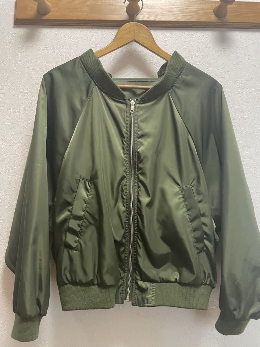 OLIVE de OLIVE オリーブデオリーブ 背中レースアップブルゾン