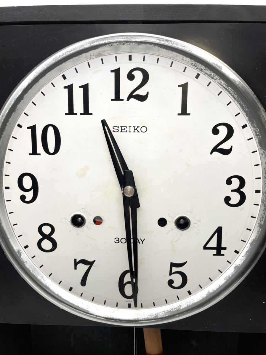 昭和レトロ SEIKO セイコー 1ヶ月巻掛時計_画像2