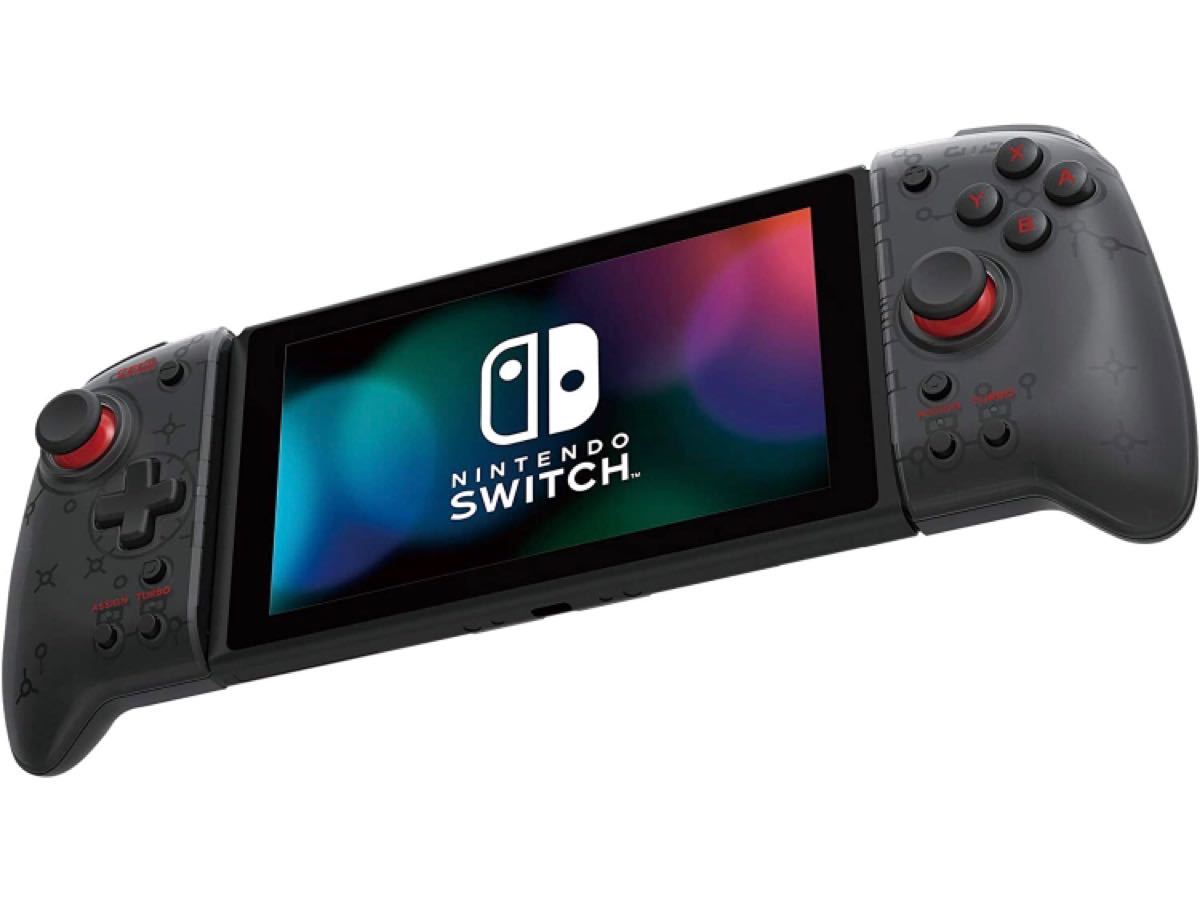 任天堂ライセンス商品 グリップコントローラー for Nintendo Switch クリアブラック 4961818034181