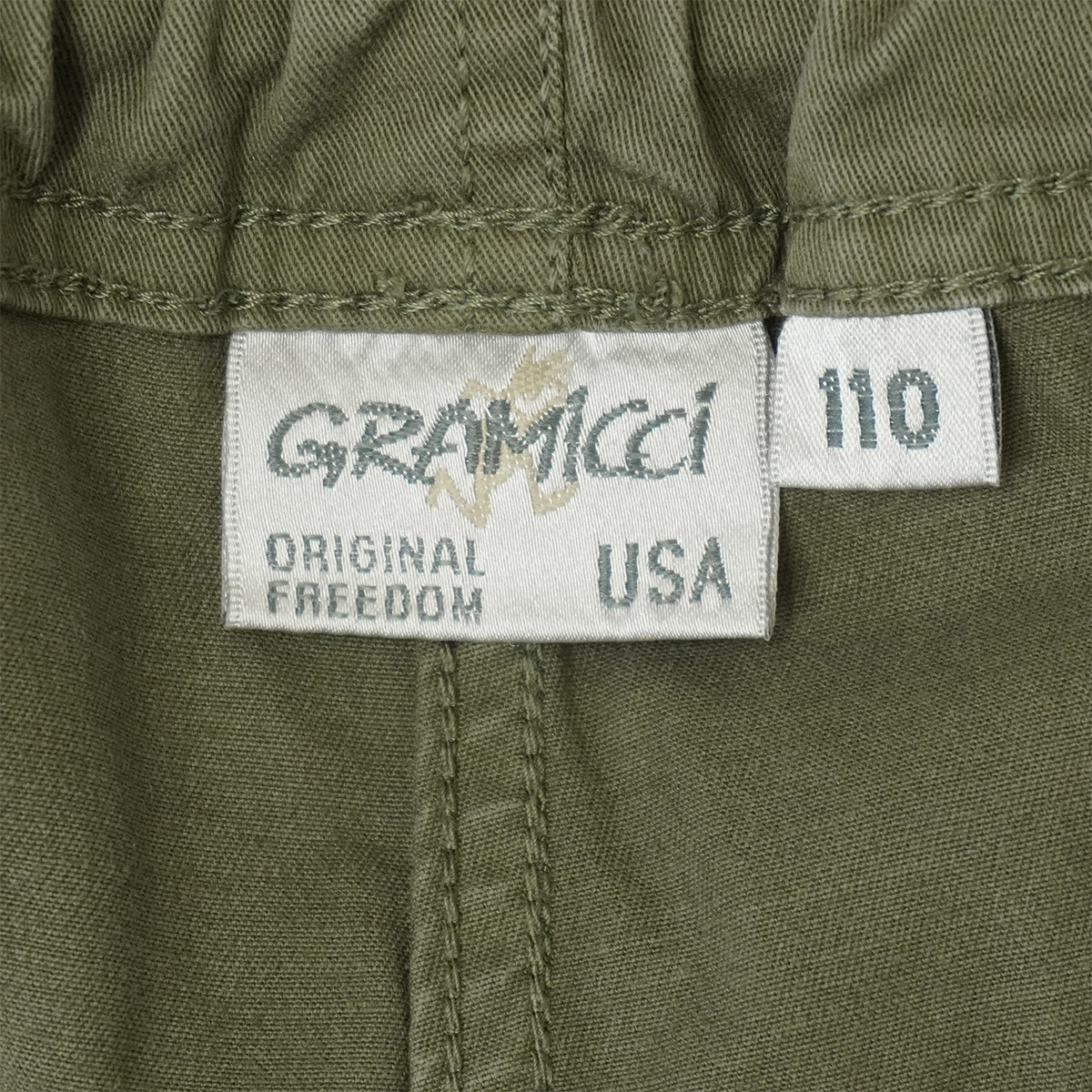 GRAMICCI KIDS NARROW PANTS【110】オリーブ グラミチ キッズナローパンツ ストレッチ スリム アウトドア 子供服 GKP-16F033_画像4