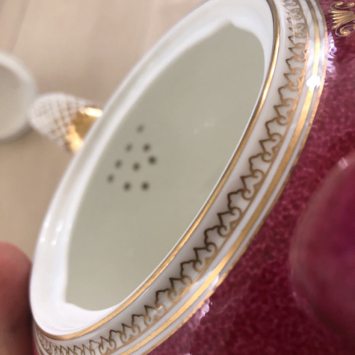 ウェッジウッド  コロンビアパウダールビー  ポット  レア  希少  パウダー WEDGWOOD