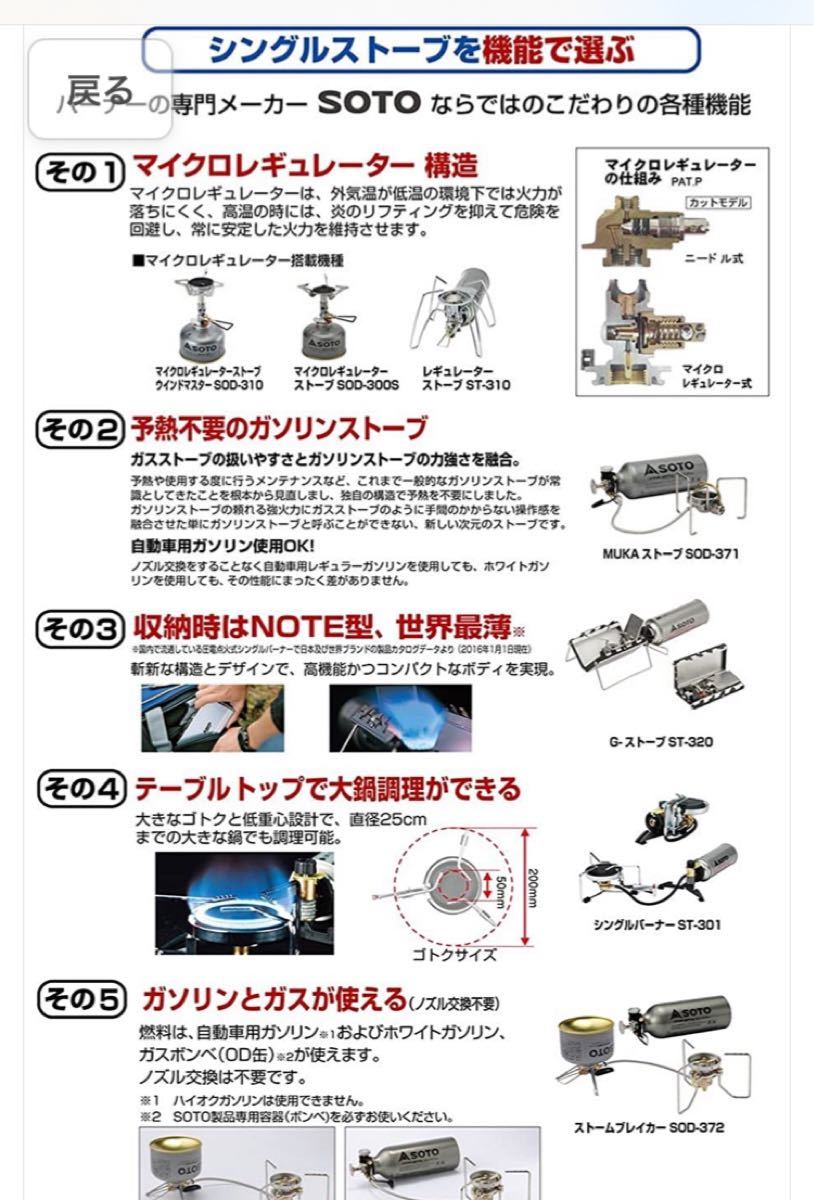 新品　SOTO レギュレーターストーブ　限定モノトーンモデル　ST-310