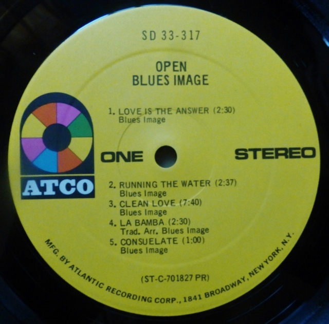 BLUES IMAGE「OPEN」米ORIG [初回ATCO黄BROADWAYアドレスPR] ステッカー有シュリンク美品_画像5