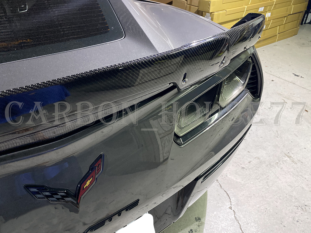 *CHEVROLET Corvette C7 Z06 carbon rear trunk Wing spoiler 2014-2017{4 division type }*
