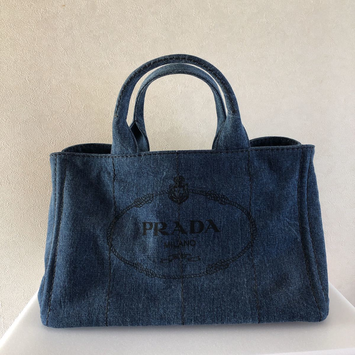 おすすめ PRADA デニムトートバッグ カナパ プラダ トートバッグ