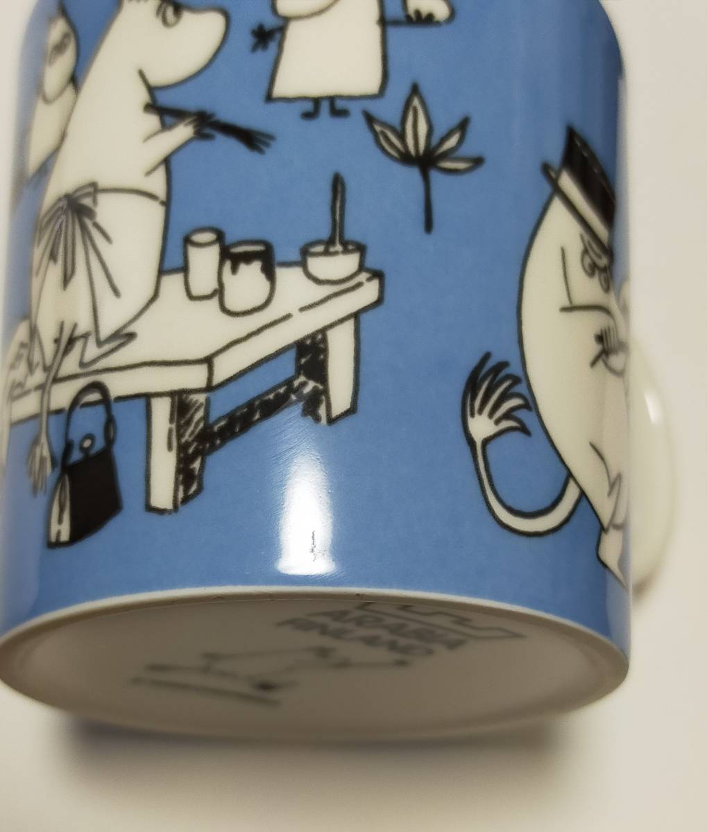 アラビア ムーミンマグ Blue ブルー Moomins painting 1990-1996年