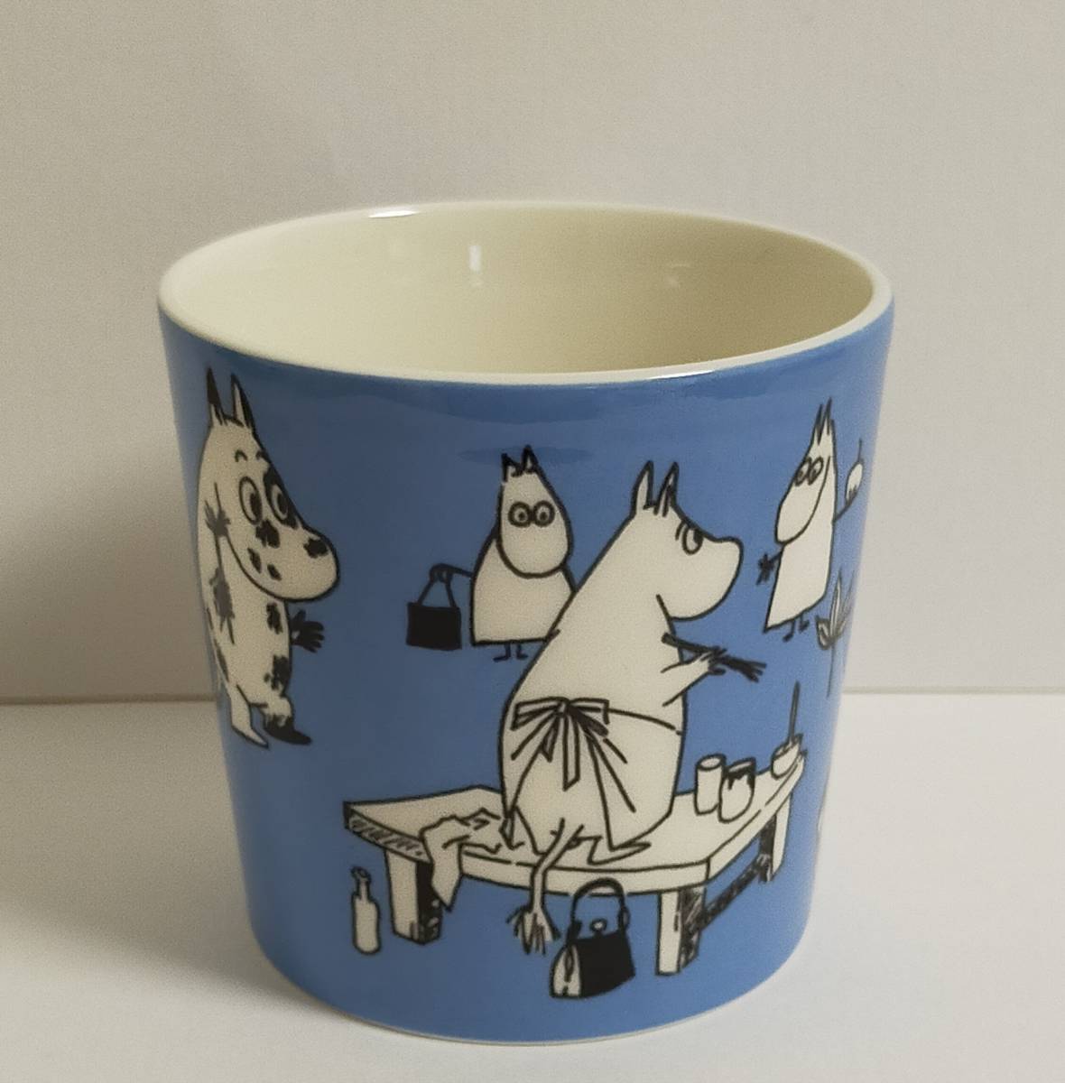 アラビア ムーミンマグ Blue ブルー Moomins painting 1990-1996年