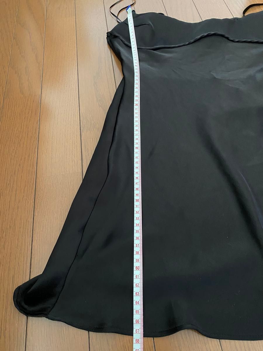 ZARA サテンワンピース XL ブラック｜Yahoo!フリマ（旧PayPayフリマ）