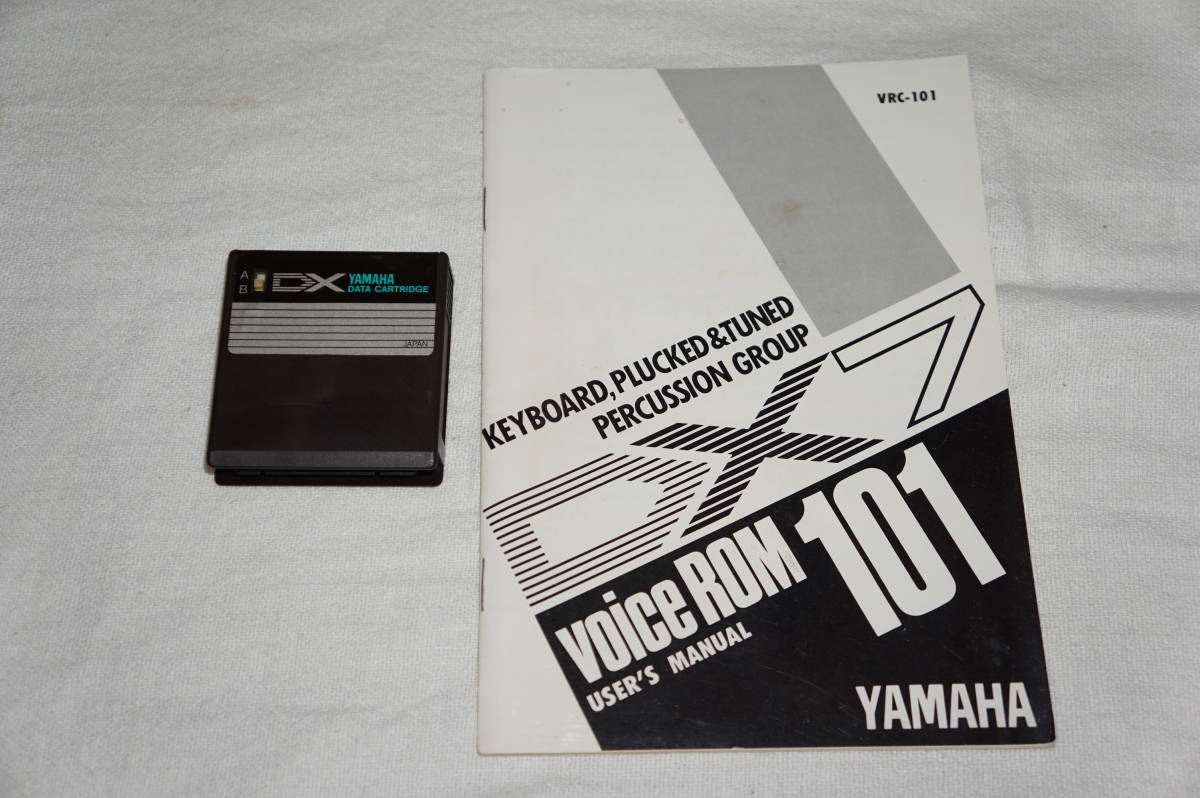 ★　YAMAHA　ヤマハ　★　DX7用　VOICE ROM　データカートリッジ　KEYBOARD, PLUCKED & TUNED PERCUSSION GROUP　【 VRC-101 】_画像1