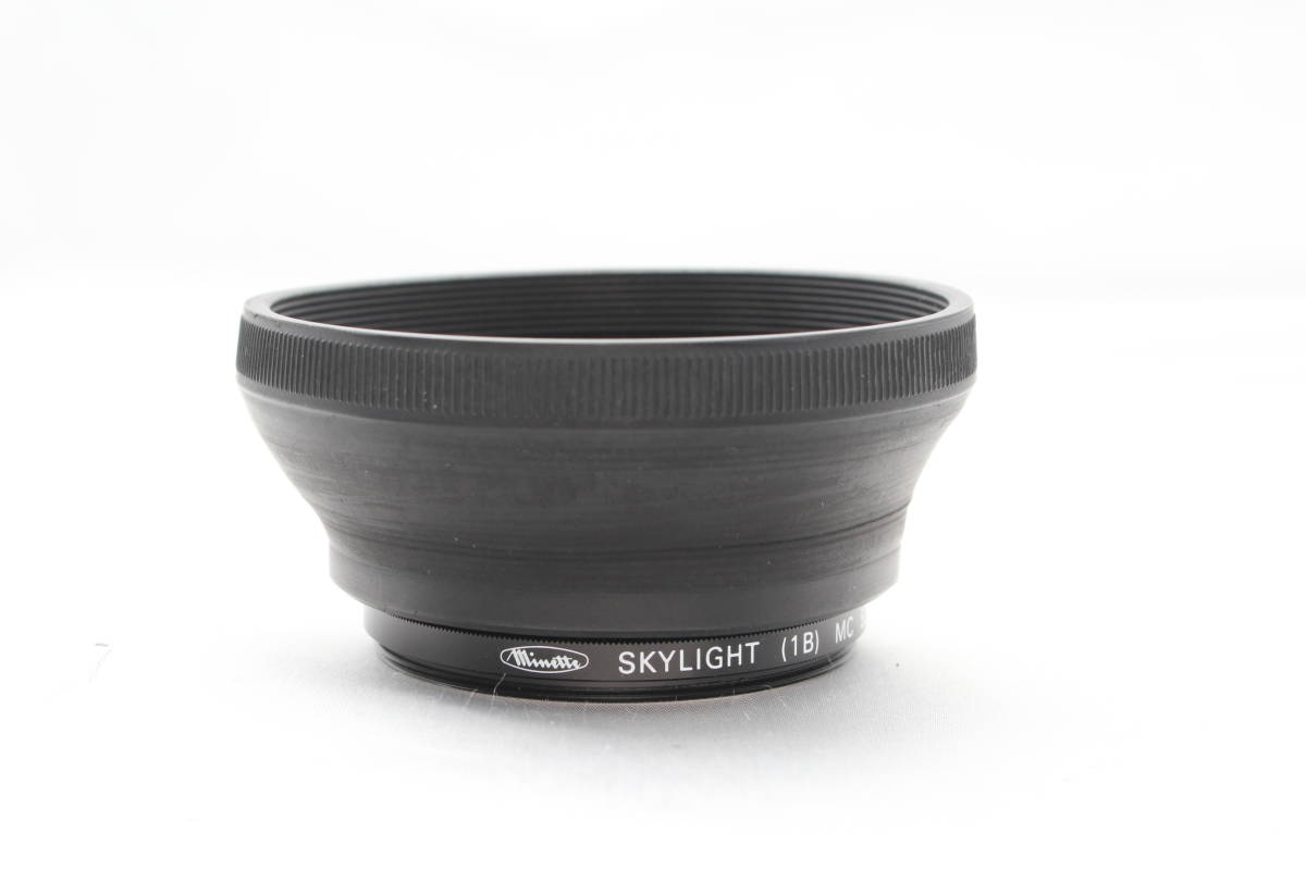 ★【美品】 マイネッテ ラバーレンズフード Minette Rubber Lens Hood ★ Kenko SKYLIGHT MC 52mm レンズフィルターつき_画像9