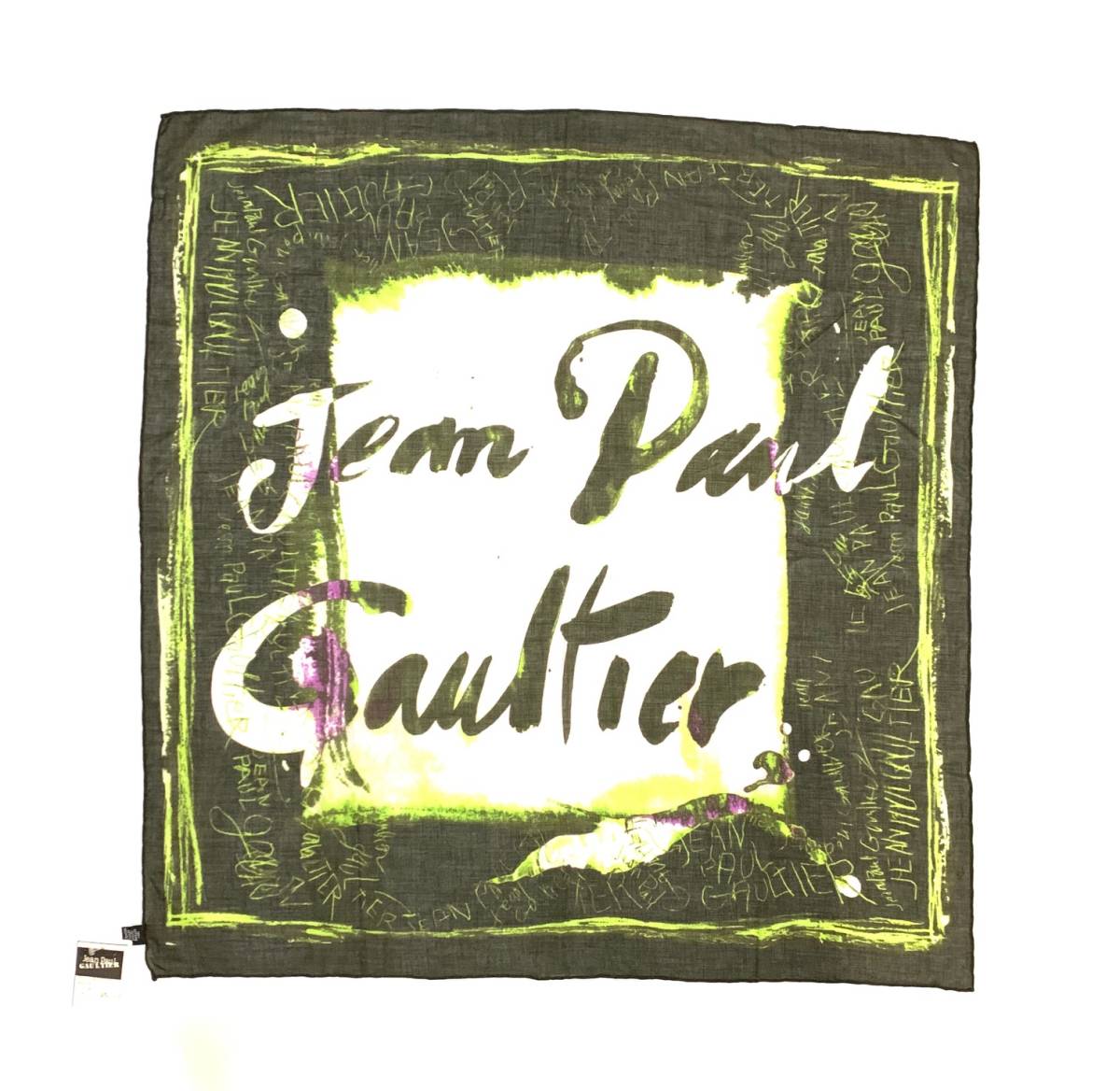 公式 Jean Paul ゴルチェ ストール スカーフ ロゴ ジャンポール