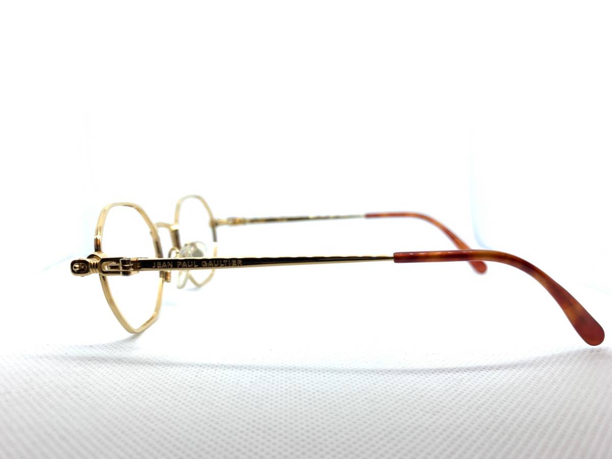 Jean Paul GAULTIER ジャンポールゴルチエ ゴルチェ　sunglasses 眼鏡　メガネ　めがね　オクタゴン　ゴールド　vintage_画像3