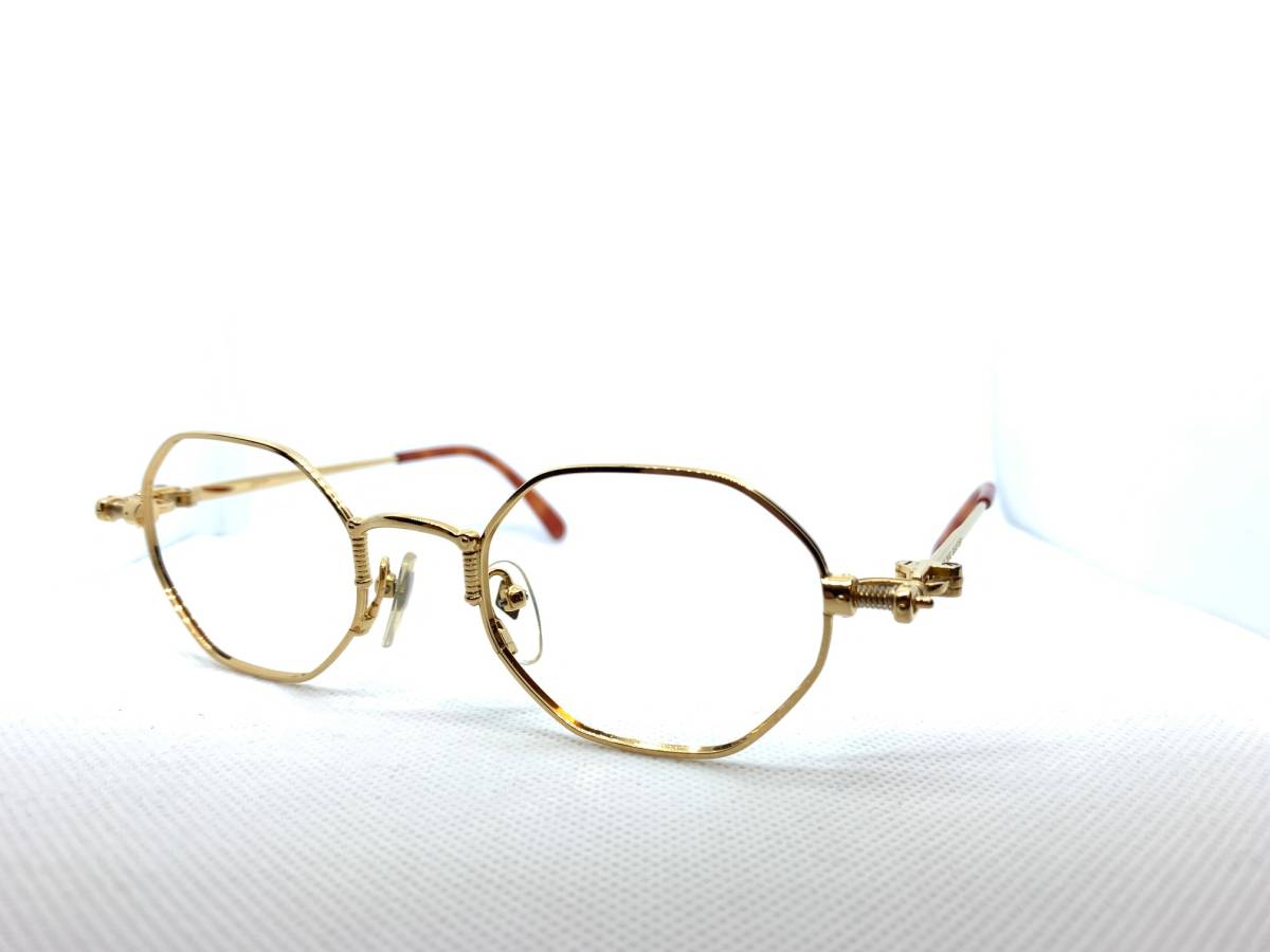 Jean Paul GAULTIER ジャンポールゴルチエ ゴルチェ　sunglasses 眼鏡　メガネ　めがね　オクタゴン　ゴールド　vintage_画像2