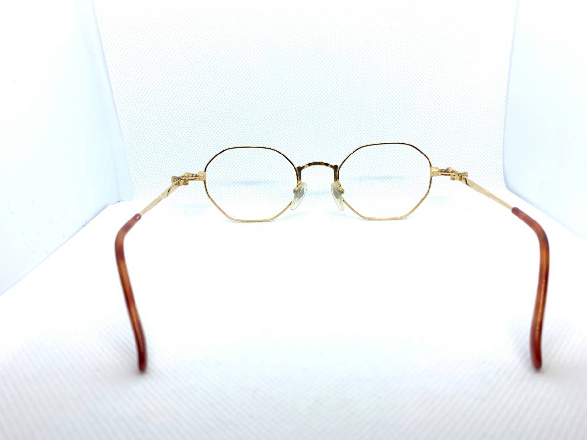 Jean Paul GAULTIER ジャンポールゴルチエ ゴルチェ　sunglasses 眼鏡　メガネ　めがね　オクタゴン　ゴールド　vintage_画像4