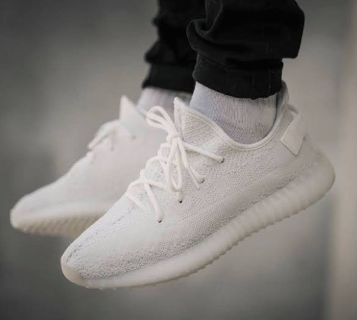 美品 ADIDAS イージーブースト 350 V2 トリプルホワイト 26 5cm yeezy