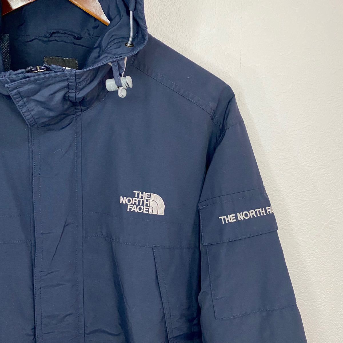 美品 希少カラー THE NORTH FACE マウンテンパーカー メンズL ネイビー ノースフェイス ナイロンジャケット 正規品