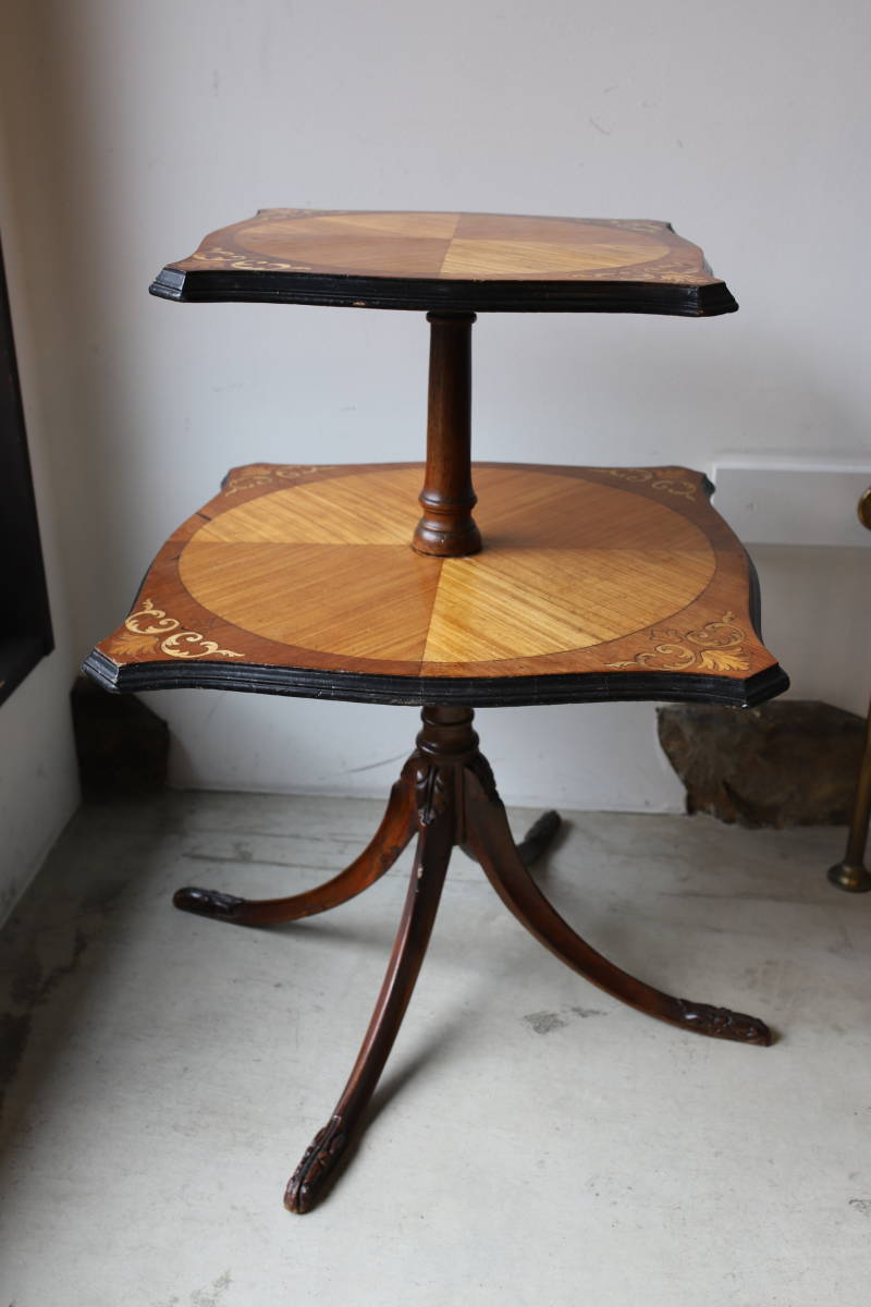 1900年代初頭 イギリス アンティーク 象嵌 テーブル エドワーディアン時代　ヴィンテージ