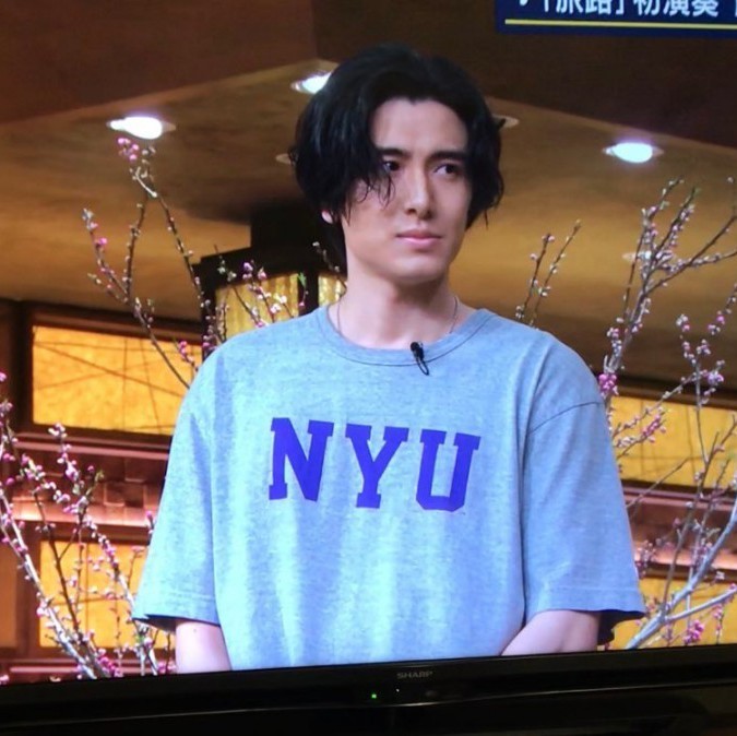 最終お値下げ♪藤井風　NYU Champion チャンピオンTシャツ Lサイズ
