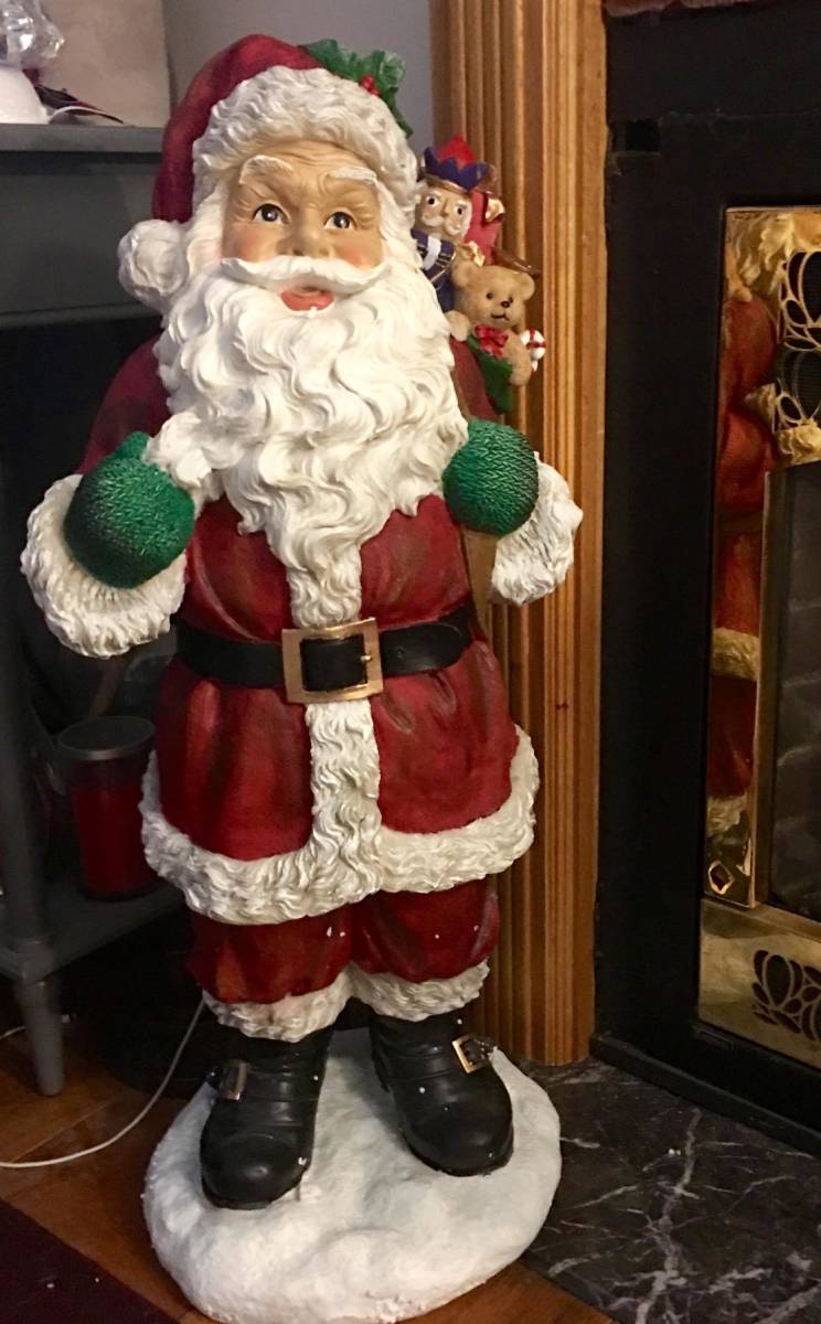 輝く高品質な 大型フィギュア サンタクロース クリスマス 置物