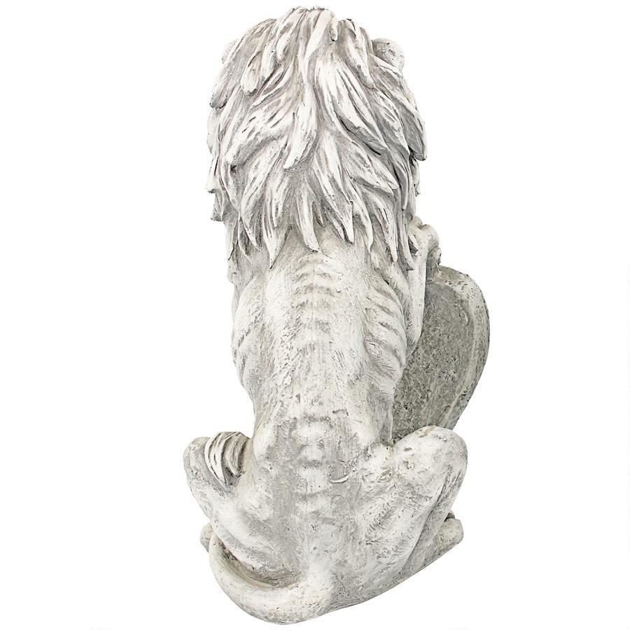 . chapter .. hold lion image ( right ) western sculpture European style objet d'art interior ornament outdoor equipment ornament Classic decoration family entranceway . shield lion image ornament 