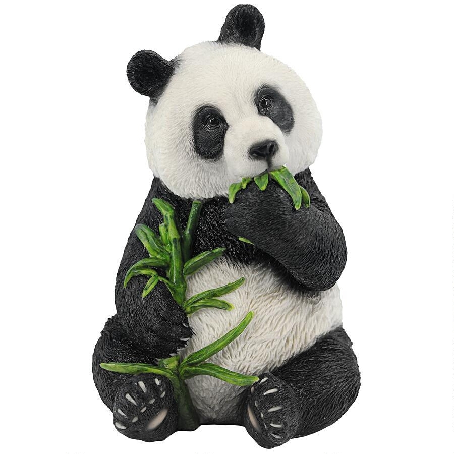  bamboo . meal .. baby Panda outdoor outdoors correspondence interior ornament Panda image China bear Panda sculpture animal Bear - animal child figure decoration garden garden 