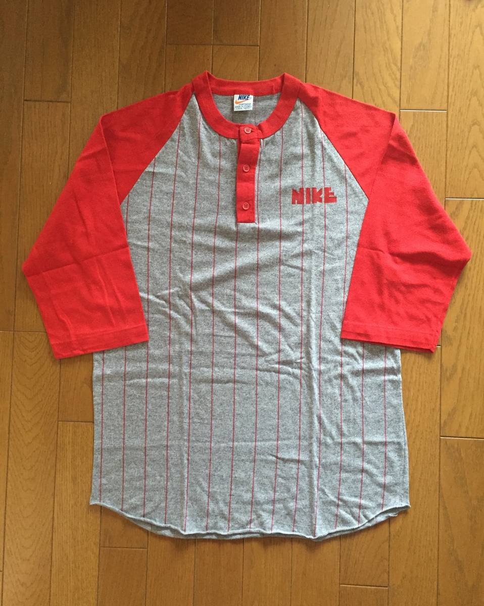 1980年代製 NIKE ゴツナイキ ベースボール Tシャツ ナイキ 80s アメリカ製 未使用に近い 美品　L_画像1